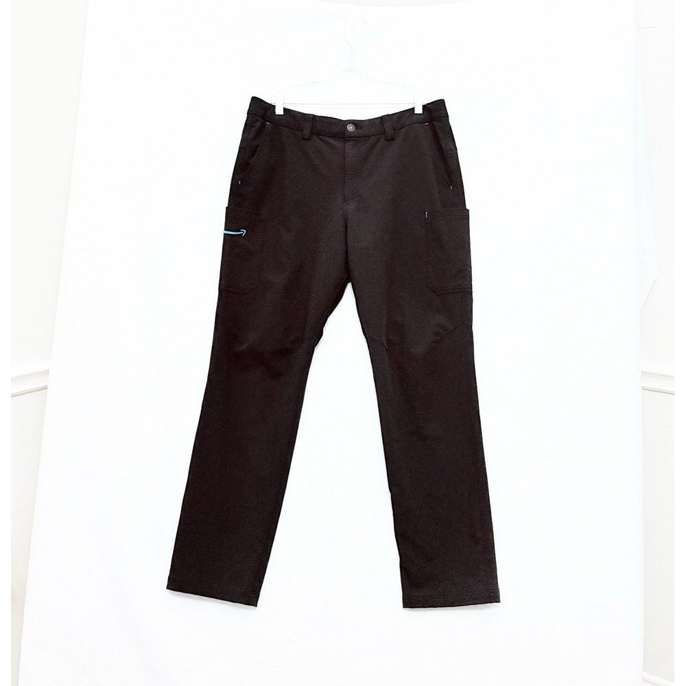 Amazon Flex Pants Mens Large Black Luly Yang Cargo Stretch Logo Uniform